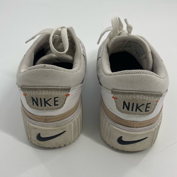 NIKE Court Legacy Lift unisex shoes DM7590-100 White Hemp/Team Orange/Black 7 - Picture 7 of 10